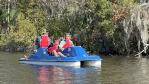 Family activities at De Leon Springs State Park